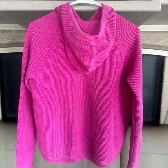 Ralph Lauren Luxury Hoodie Womens M Fuchsia 100% Cotton - Picture 8 of 10